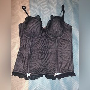 Black Mesh Wired Corset